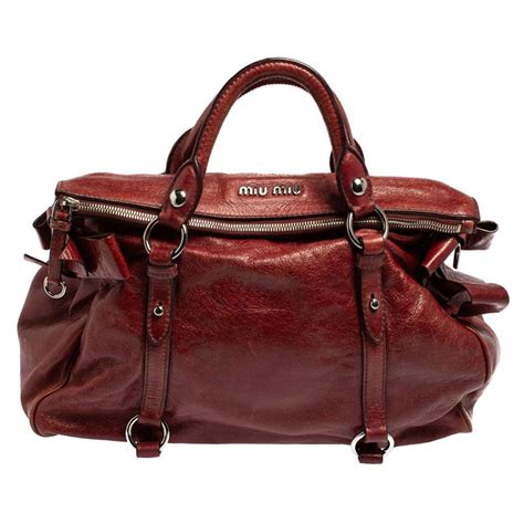 miu miu bag burgundy